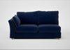 Tailor Large Left Hand Facing Corner Sofa Smart Luxe Velvet Midnight / Natural