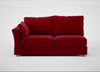 Tailor Large Left Hand Facing Corner Sofa Smart Luxe Velvet Mulberry / Natural
