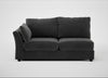 Tailor Large Left Hand Facing Corner Sofa Smart Luxe Velvet Nickel / Black