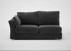 Tailor Large Left Hand Facing Corner Sofa Smart Luxe Velvet Nickel / Natural