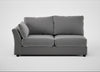 Tailor Large Left Hand Facing Corner Sofa Smart Velvet Mercury / Black