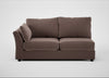 Tailor Large Left Hand Facing Corner Sofa Smart Velvet Mouse / Black