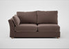 Tailor Large Left Hand Facing Corner Sofa Smart Velvet Mouse / Natural