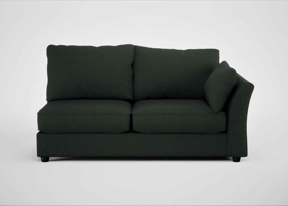 Tailor Large Right Hand Facing Corner Unit Boucle Fern / Black