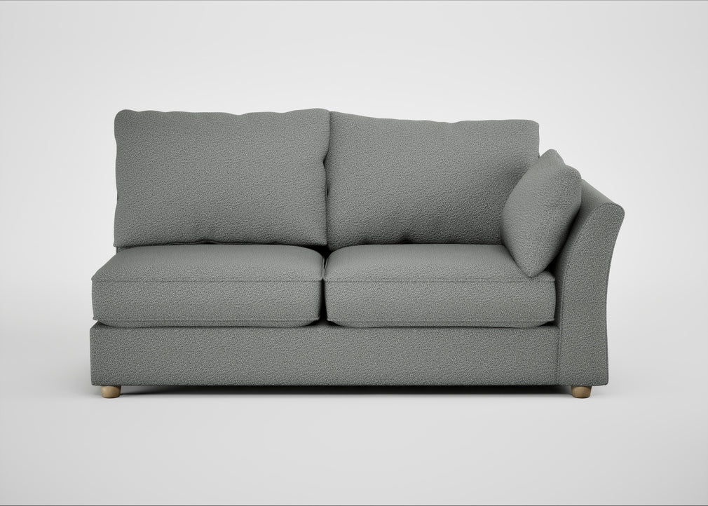 Tailor Large Right Hand Facing Corner Unit Boucle Steel / Natural