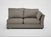 Tailor Large Right Hand Facing Corner Unit Broad Weave Pebble / Black