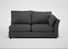 Tailor Large Right Hand Facing Corner Unit Melton Wool Granite / Black