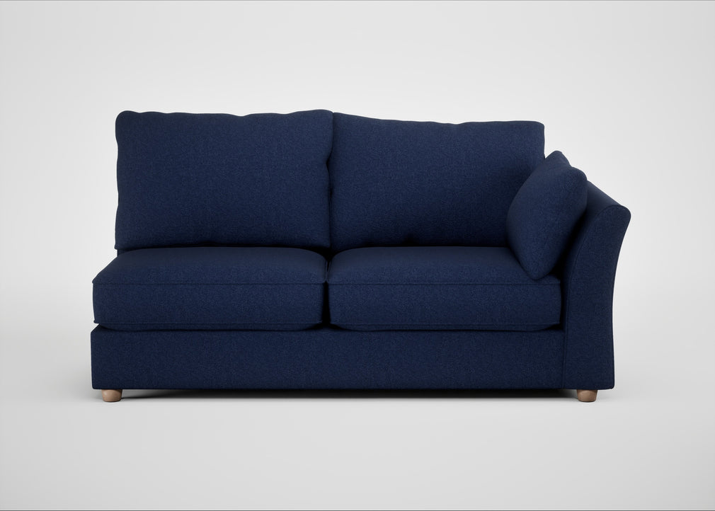 Tailor Large Right Hand Facing Corner Unit Melton Wool New Navy / Natural