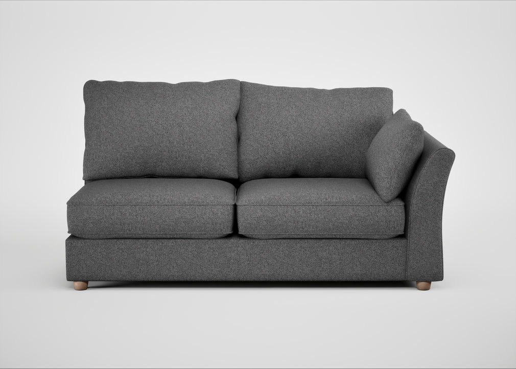 Tailor Large Right Hand Facing Corner Unit Melton Wool Shale / Natural
