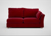 Tailor Large Right Hand Facing Corner Unit Smart Luxe Velvet Mulberry / Natural