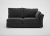 Tailor Large Right Hand Facing Corner Unit Smart Luxe Velvet Nickel / Natural