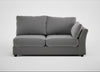 Tailor Large Right Hand Facing Corner Unit Smart Velvet Mercury / Black