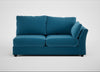 Tailor Large Right Hand Facing Corner Unit Smart Velvet Ocean Blue / Black