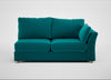 Tailor Large Right Hand Facing Corner Unit Smart Velvet Petrol / Natural