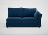 Tailor Large Right Hand Facing Corner Unit Cotton Velvet Petrol / Black