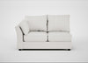 Tailor Medium Left Hand Facing Corner Unit Capelo Linen-Cotton Sea Salt / Black