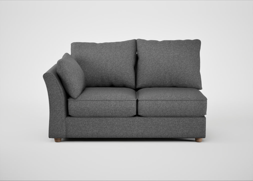 Tailor Medium Left Hand Facing Corner Unit Melton Wool Shale / Natural