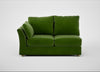 Tailor Medium Left Hand Facing Corner Unit Smart Luxe Velvet Grass / Natural