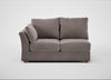 Tailor Medium Left Hand Facing Corner Unit Smart Luxe Velvet Mushroom / Natural