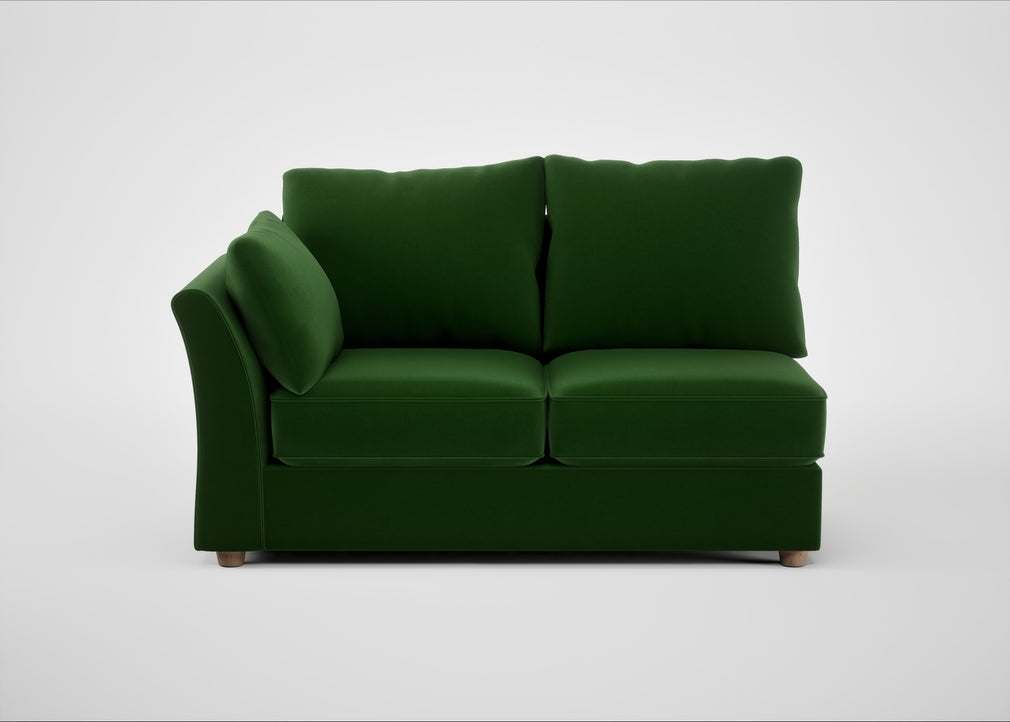 Tailor Medium Left Hand Facing Corner Unit Smart Velvet Forest / Natural