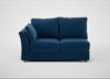 Tailor Medium Left Hand Facing Corner Unit Cotton Velvet Petrol / Natural