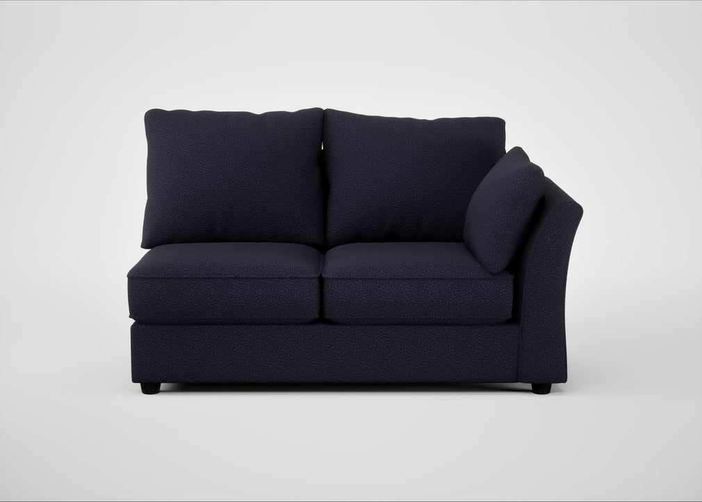 Tailor Medium Right Hand Facing Corner Unit Boucle Indigo / Black