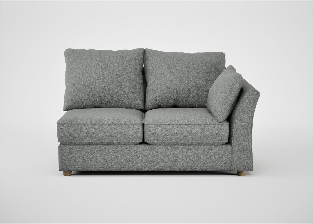 Tailor Medium Right Hand Facing Corner Unit Boucle Steel / Natural
