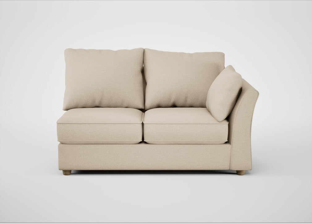 Tailor Medium Right Hand Facing Corner Unit Brushed Cotton Oat / Natural