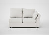 Tailor Medium Right Hand Facing Corner Unit Capelo Linen-Cotton Sea Salt / Black
