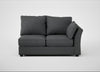 Tailor Medium Right Hand Facing Corner Unit Melton Wool Granite / Black