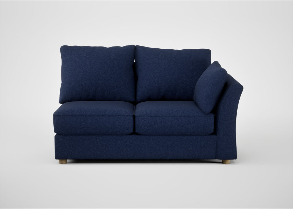Tailor Medium Right Hand Facing Corner Unit Melton Wool New Navy / Natural