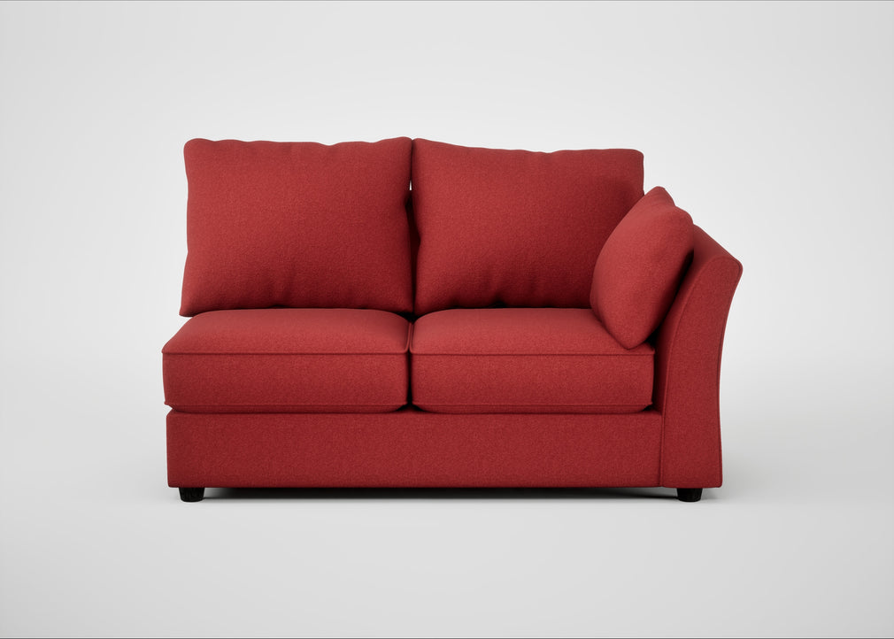 Tailor Medium Right Hand Facing Corner Unit Melton Wool Red Oxide / Black