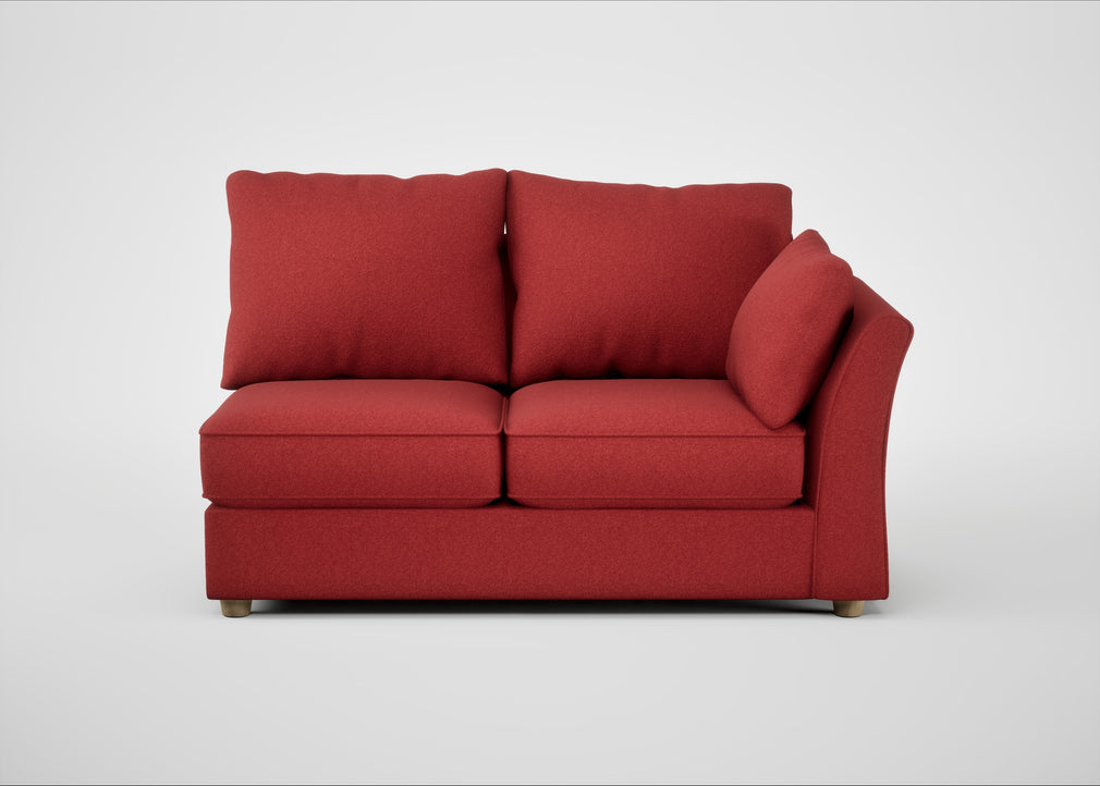 Tailor Medium Right Hand Facing Corner Unit Melton Wool Red Oxide / Natural