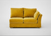 Tailor Medium Right Hand Facing Corner Unit Smart Luxe Velvet Canary / Natural