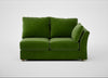 Tailor Medium Right Hand Facing Corner Unit Smart Luxe Velvet Grass / Natural