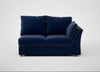 Tailor Medium Right Hand Facing Corner Unit Smart Luxe Velvet Midnight / Natural