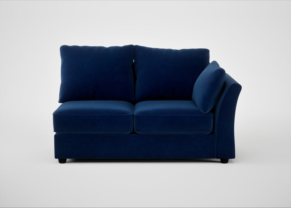 Tailor Medium Right Hand Facing Corner Unit Smart Velvet Dusk / Black