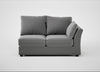 Tailor Medium Right Hand Facing Corner Unit Smart Velvet Mercury / Black