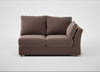 Tailor Medium Right Hand Facing Corner Unit Smart Velvet Mouse / Natural