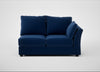 Tailor Medium Right Hand Facing Corner Unit Cotton Velvet Midnight / Black