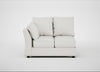 Tailor Double Left Hand Facing Corner Unit Capelo Linen-Cotton Sea Salt / Black