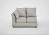 Tailor Double Left Hand Facing Corner Unit Melton Wool Limestone / Black