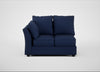 Tailor Double Left Hand Facing Corner Unit Melton Wool New Navy / Black