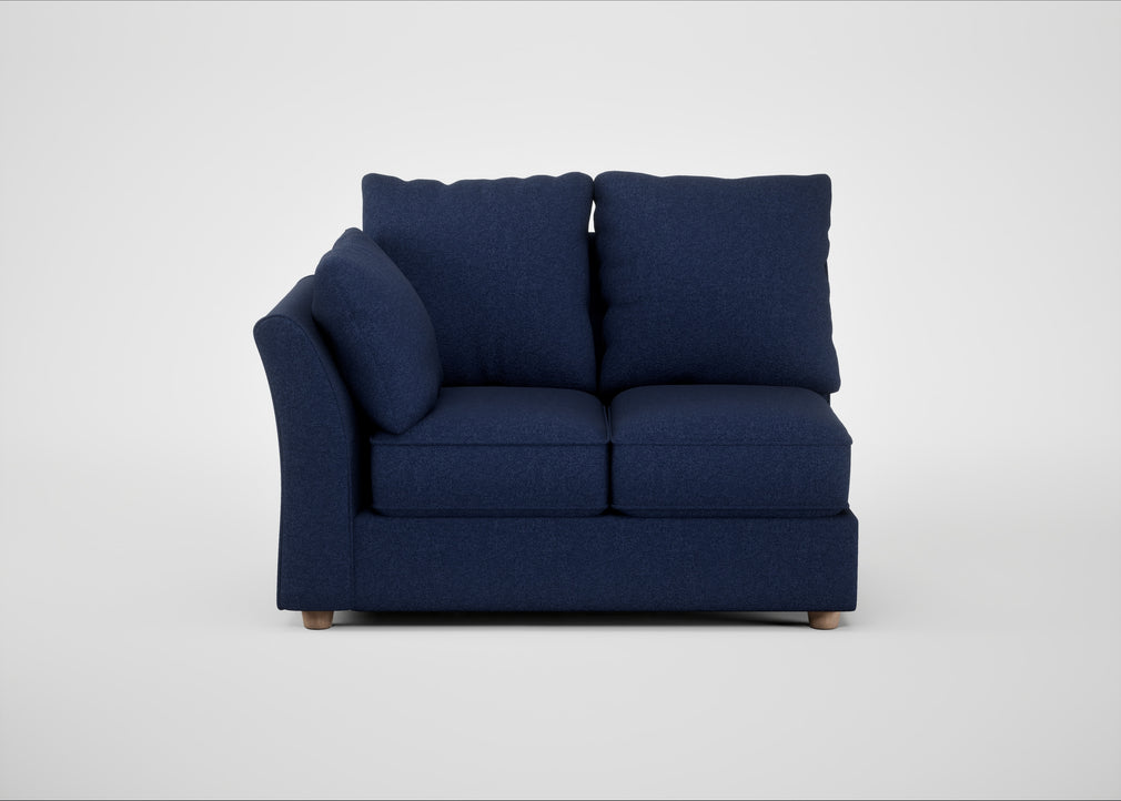 Tailor Double Left Hand Facing Corner Unit Melton Wool New Navy / Natural