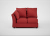 Tailor Double Left Hand Facing Corner Unit Melton Wool Red Oxide / Black