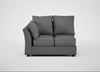 Tailor Double Left Hand Facing Corner Unit Melton Wool Shale / Black