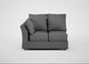 Tailor Double Left Hand Facing Corner Unit Melton Wool Shale / Natural