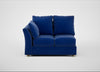 Tailor Double Left Hand Facing Corner Unit Smart Luxe Velvet Azure / Natural