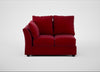 Tailor Double Left Hand Facing Corner Unit Smart Luxe Velvet Mulberry / Black