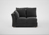 Tailor Double Left Hand Facing Corner Unit Smart Luxe Velvet Nickel / Natural